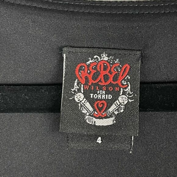 Rebel Wilson For Torrid Black Long Sleeve Midi Dress - Women’s 4/4XL - Picture 6 of 7